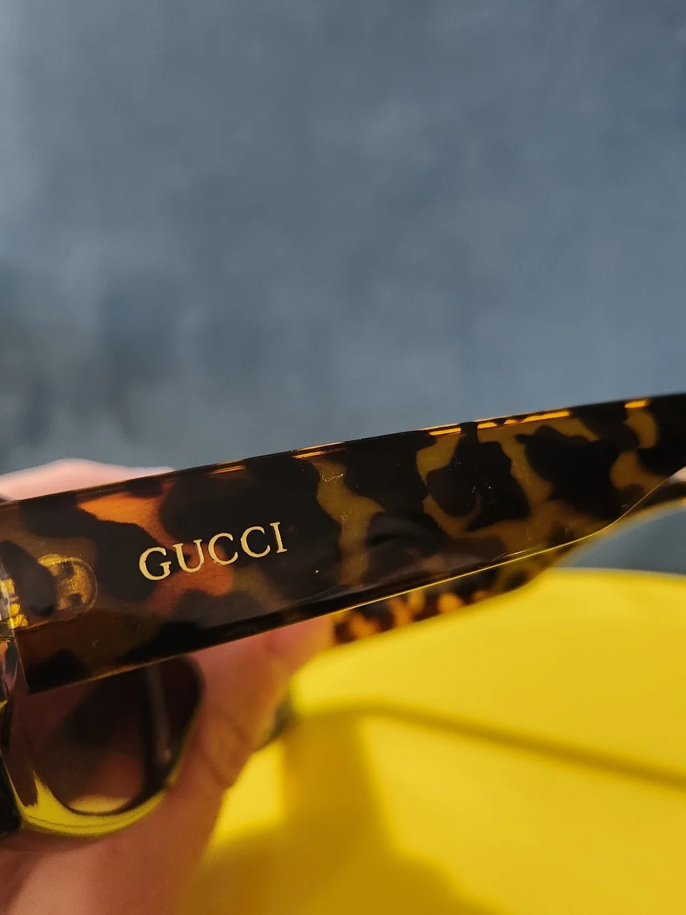 Tortoiseshell Rectangular Sunglasses with Brown Gradient Lenses